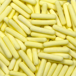 Matte Pastel Yellow Sugar Rod Sprinkles