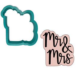 Mr & Mrs Plaque Cookie Cutter