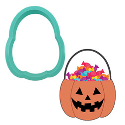 Halloween Pumpkin Pail Cookie Cutter