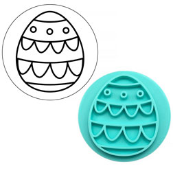 Easter Egg Fondant Stamp