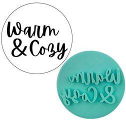 Warm and Cozy Fondant Stamp