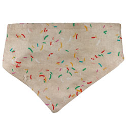 Cream Sprinkles Dog Bandana - Small