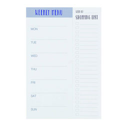 True Blue Magnetic Meal Planner Pad