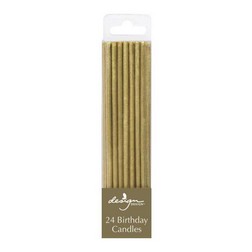 Tall Gold Candles