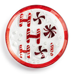 Ho Ho Ho Mini Round Plate