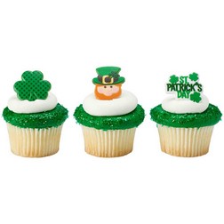 St Patricks Day Cupcake Toppers