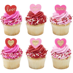 Valentine Love Cupcake Toppers