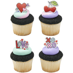 Rainbow Love Cupcake Toppers