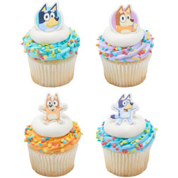 Bluey Cupcake Topper Cupcake Rings