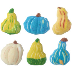 Autumn Gourds Sugar Decorations