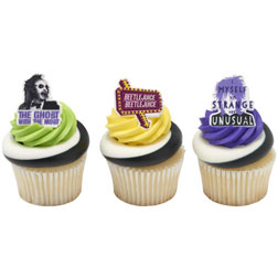 Beetlejuice Cupcake Toppers