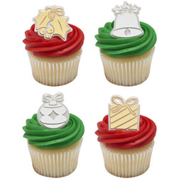 Holly Jolly Cupcake Toppers