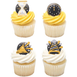 New Year Countdown Cupcake Toppers