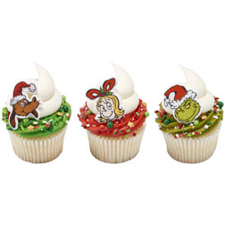 Grinch Cupcake Toppers