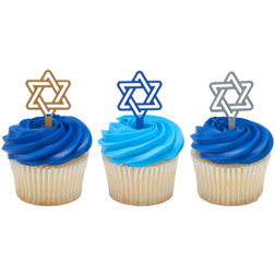 Star of David Cupcake Toppers