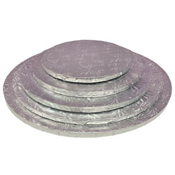 Silver Round Cake Drums