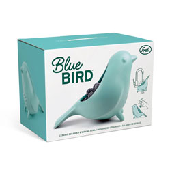 Blue Bird Ceramic Colander