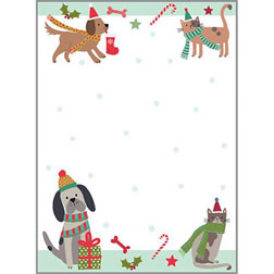 Christmas Pets Memo Pad