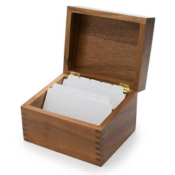 Wood Recipe Box