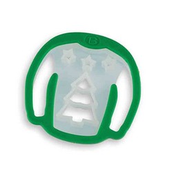 Christmas Tree Ugly Sweater Cookie Cutter Stamp