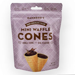 Dark Chocolate Mini Waffle Cones