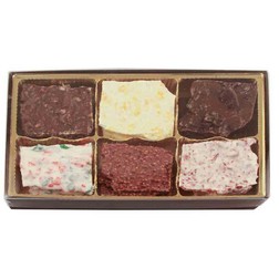 6 Cavity Gold Insert Candy Box with Clear Lid