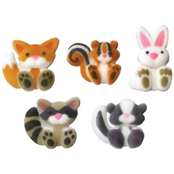 Dec-Ons® Molded Sugar - Woodland Animal Assortment