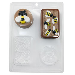 Honeybee and Comb Chocolate Mold