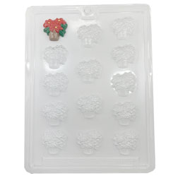 Pot of Poinsettias Chocolate Mold