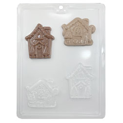 Gingerbread Houses Chocolate Mold