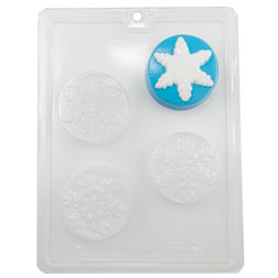 Snowflake Disk Chocolate Mold