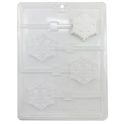 Snowflake Style 3 Chocolate Lollipop Mold