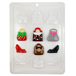 Purses and Shoes Chocolate Mold