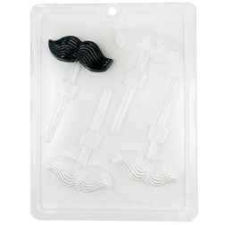 Mustache Chocolate Sucker Mold