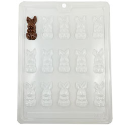 Small Flop Ear Bunnies Chocolate Mold