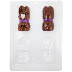 Bowtie Hollow Bunny Chocolate Mold