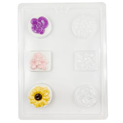 Assorted Flower Bar Chocolate Mold