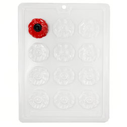 Poppy Flower Chocolate Mold