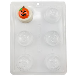 Jack-O-Lantern Sandwich Cookie Chocolate Mold