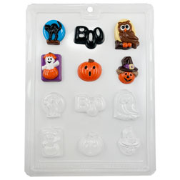 Boo Halloween Assortment Chocolate Mold