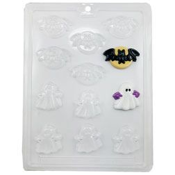 Bats and Ghosts Chocolate Mold