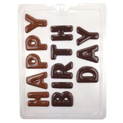 Happy Birthday Letters Chocolate Mold