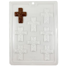 Crosses with Swirls Chocolate Mold