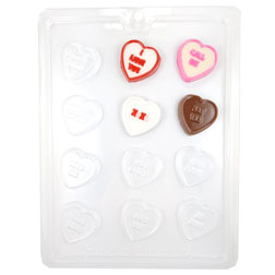 Candy Hearts Chocolate Mold