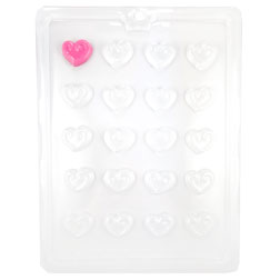 Heart Swirl Toppers Chocolate Mold