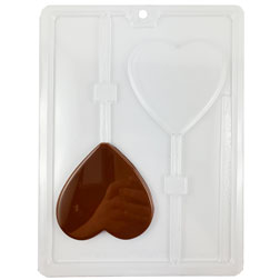 Large Heart Chocolate Sucker Mold