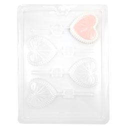 Crystal Heart Chocolate Sucker Mold