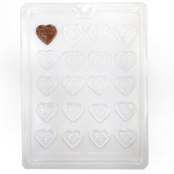 Floral Heart Chocolate Mint Mold