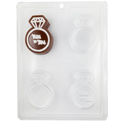 Wedding Ring Sandwich Cookie Chocolate Mold