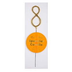 Gold Number 8 Mini Sparkler Candle